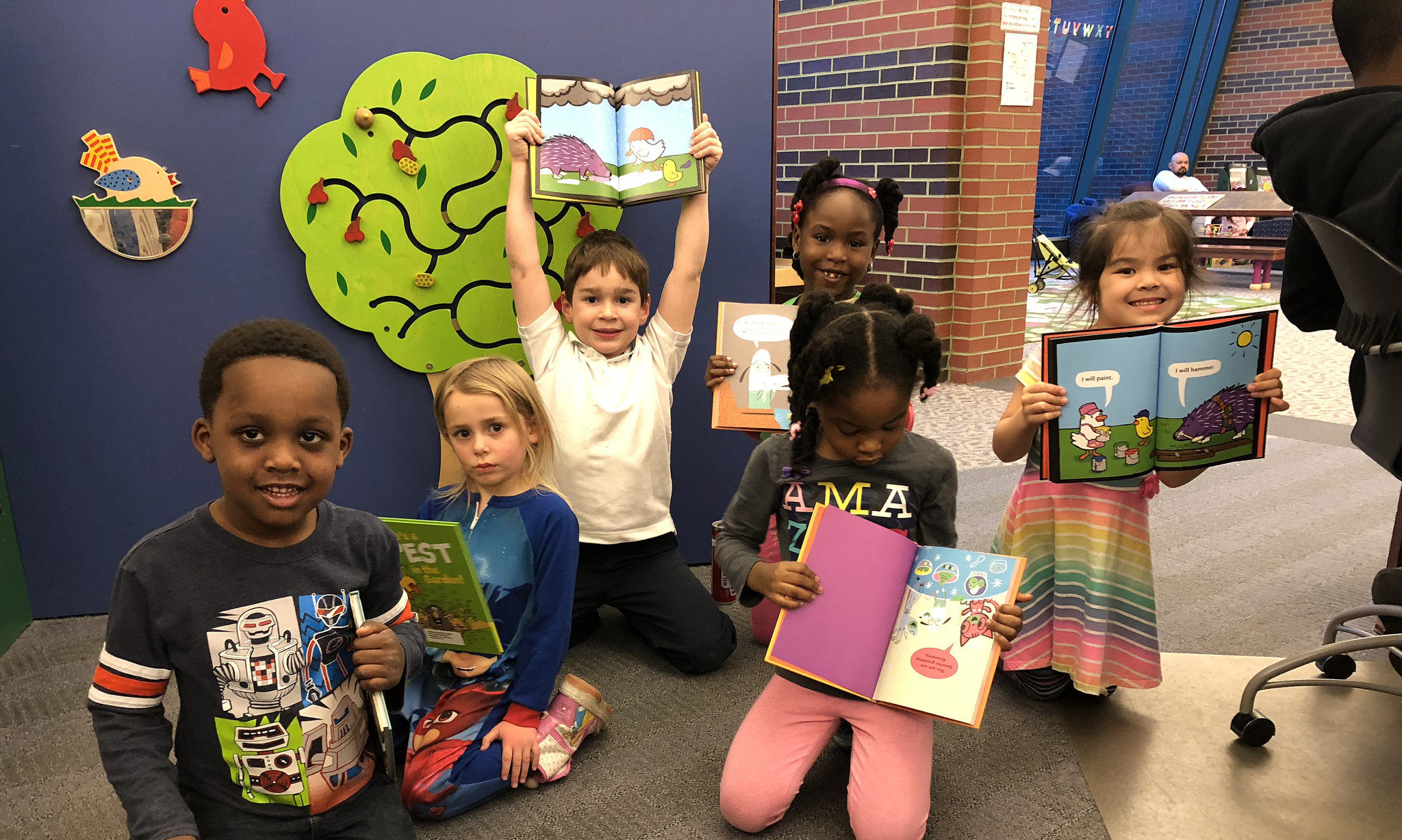 early reader book group shows off picture books